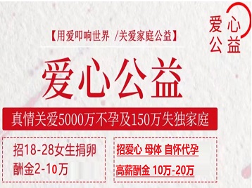 洮南捐卵助孕生子 爱心志愿者招募